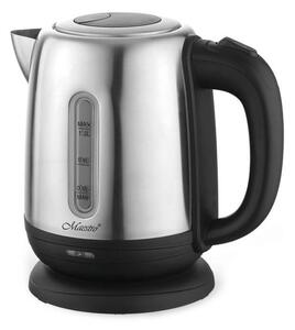 Maestro MR-027 Elektromos Vízforraló 1,2L 1630W Rozsdamentes Acél Fekete/Ezüst