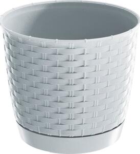 Virágcserép 145 x 127 Mm Fehér RATOLLA Round Prosperplast DRLO145-S449