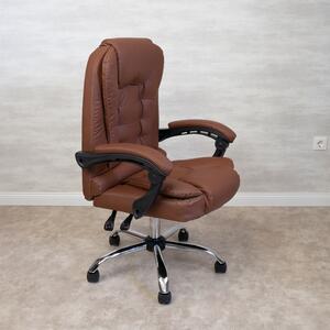 Főnöki irodai szék, forgószék barna (JM-09-BROWN-6)