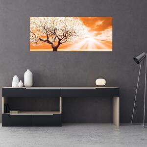 Narancssárga fa képe (120x50 cm)