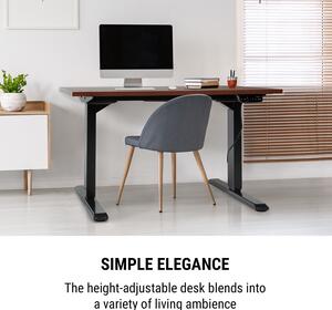 OneConcept Multidesk Comfort, állítható magasságú íróasztal, elektromos, fekete