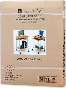 Techly ICA-TB S005W számítógép asztal Fehér