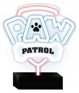 Mancs Őrjárat Neon LED dekorációs álló lámpa, világoskék-rózsaszín állítható fényerő, USB csatlakozós Paw Patrol (OW-120146)