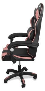 Warrior gamer szék, forgószék fekete-rózsaszín (GAMER-BASIC-1-BLACK-PINK)