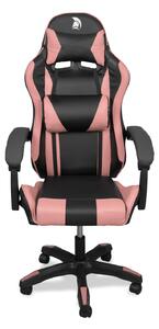 Warrior gamer szék, forgószék fekete-rózsaszín (GAMER-BASIC-1-BLACK-PINK)