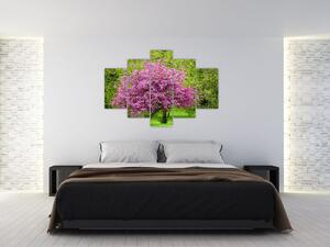 A réten virágzó fa képe (150x105 cm)