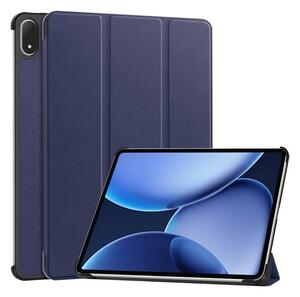 Tok álló, bőr hatású (aktív FLIP, oldalra nyíló, TRIFOLD, asztali tartó) SÖTÉTKÉK OnePlus Pad 3 "Gigapack csomagolás" (GP-171808)