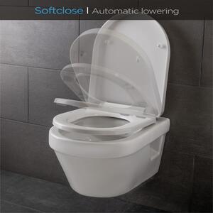 Blumfeldt Senzano, WC-ülőke, D-alak, automatikus lecsukódás, antibakteriális, fehér