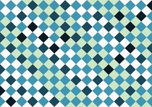 Fotótapéta - Mozaik - kék csempe (152,5x104 cm)