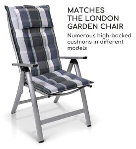 Blumfeldt London, kerti szék, 2 darabos szett, textil, alumínium, 6 pozíció, összecsukható