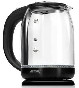 MPM MCZ-129 Vízforraló 1.6L 1500W Üveg Fekete
