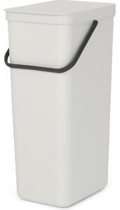 Brabantia Sort & Go 40 literes Szelektív hulladékgyűjtő szemetes - Világos szürke