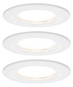 Fürdőszobai beépíthető lámpa 3 részes készlet LED LED 19.5 W IP44 Paulmann Nova Fehér (matt)
