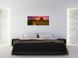 Mező és a színes ég képe (120x50 cm)