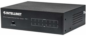 Intellinet 561204 hálózati kapcsoló Vezérelt Gigabit Ethernet (10/100/1000) Ethernet-áramellátás (PoE) támogatása Fekete