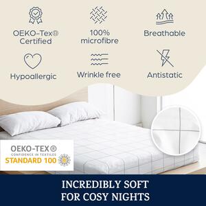 Sleepwise Soft Wonder-Edition, elasztikus ágylepedő, 90- 100 x 200 cm, mikroszálas