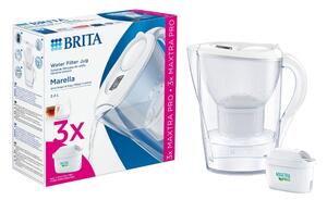 Brita Marella vízszűrő kancsó 2.4 liter fehér + 3db Maxtra Pro szűrőbetét (1052791)