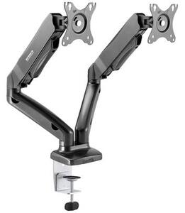 SpeaKa Professional SP-MM-910 2 részes Monitor tartó 43,2 cm (17) - 81,3 cm (32) Fekete Dönthető + forgatható, Állítható magasságú, Forgatható (SP-10924804)