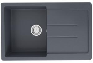 Ulgran U-507-343 Gránit Mosogatótálca - Csepegtetőtálcás, Antracit