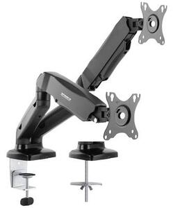 SpeaKa Professional SP-MM-910 2 részes Monitor tartó 43,2 cm (17) - 81,3 cm (32) Fekete Dönthető + forgatható, Állítható magasságú, Forgatható (SP-10924804)