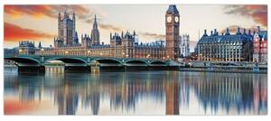 Kép - a Parlament londoni házai (120x50 cm)