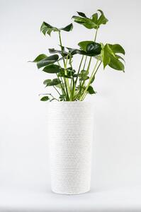 Adoni Doniczka bawełniana biała z wkładem 32x57 cm – ręcznie robiona (adoni-ba-wht-57)