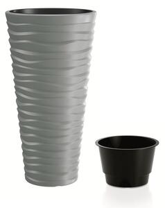 Prosperplast SAND SLIM virágcserép szürke 29,6 cm