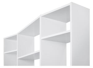 Valsa fehér könyvespolc, szélesség 144 cm - TemaHome