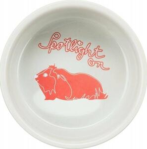 TRIXIE 60738 Kerámia Tál Tengerimalac 250 ml/11 cm Szürke/Színes Pötty Mintával Színes Árny Állattal