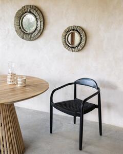 Glynis fekete eukaliptuszfa kerti szék - Kave Home