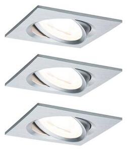 Beépíthető lámpa 3 részes készlet LED LED 19.5 W Paulmann 93456 Nova Alumínium