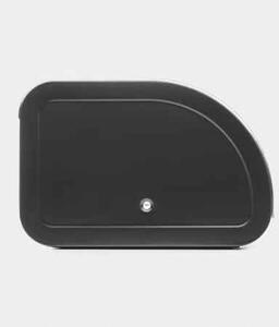 Brabantia Roll Top kenyértartó halkan záródó, befelé gördülő fedéllel, 316mm széles, 1 kenyérhez, ívelt forma, acél, matt fekete - 236686