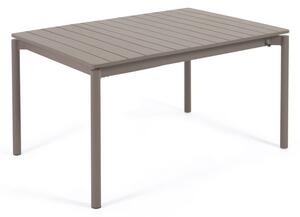 Zaltana barna alumínium kerti asztal, 140 x 90 cm - Kave Home