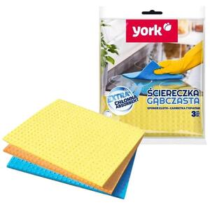 York szivacsos törlőkendő vegyes színekben 3db/cs (5903355000099)