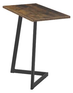 Kisasztal Kalundborg 55 x 60 x 30 cm fahatású, sötét árnyalat fekete