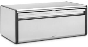 BRABANTIA Fall Front kenyértartó lehajtható ajtóval. mágneses zárral. sík tetővel. szögletes. 465mm széles. r.m. acél. selyem matt - 236709