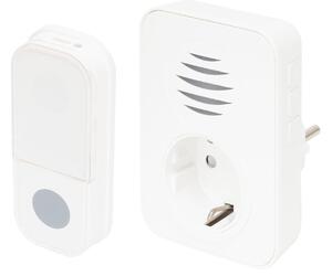 Home vezeték nélküli csengő, elemes nyomógomb, max 150m hatótáv, 38 dallam, IP44 nyomógomb (DBA1101AC)