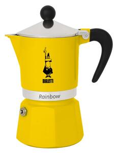 Bialetti 4982 Rainbow kotyogós kávéfőző, 3 adagos, sárga