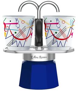 Bialetti Mini Express Kandinsky kotyogós kávéfőző szett (1407/NP)