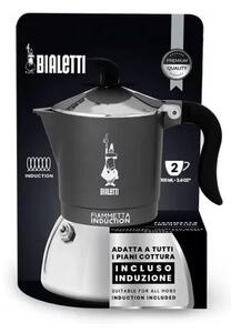 Bialetti Fiammetta indukciós kotyogós kávéfőző 2 adag, antracit (7148)
