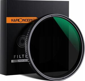 Kf szűrő fél szürke, szabályozható, Nd8-Nd2000, 46mm