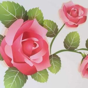 Rózsák dekorációs falmatrica