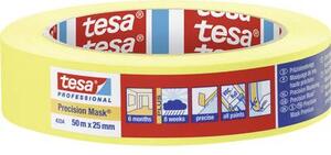 Tesa PRECISION (04334-00001-00) Krepp szalag Präzisionskrepp® Sárga (H x Sz) 50 m x 25 mm 1 db