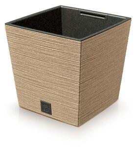 Prosperplast FURU SQUARE LOW ECO WOOD kaspó 30 cm naturo