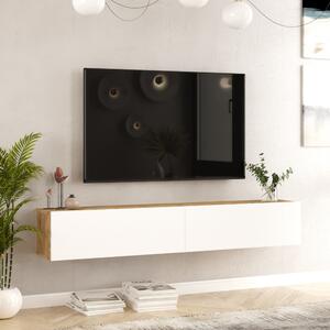 TV-állvány Lapinlahti 29,5 x 180 x 31,5 cm rusztikus tölgy/fehér