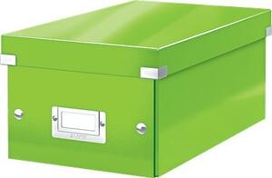 Leitz Click & Store WOW cd/dvd tároló doboz 40 lemezek Zöld Farostlemez