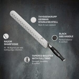 Zelite Infinity by Klarstein Comfort Pro, 12" szeletelő kés, 56 HRC, rozsdamentes acél