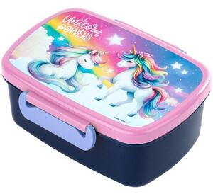 Unikornisos Műanyag Uzsonnás Doboz - Unicorn Powers (SAJR16)