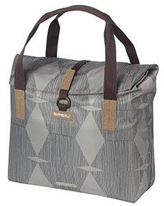 Torba na bagażnik BASIL ELEGANCE BICYCLE SHOPPER 20-26L Hook On System, wodoodporna chateau taupe (NEW)