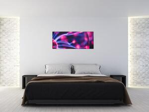 Absztrakt lila kép (120x50 cm)